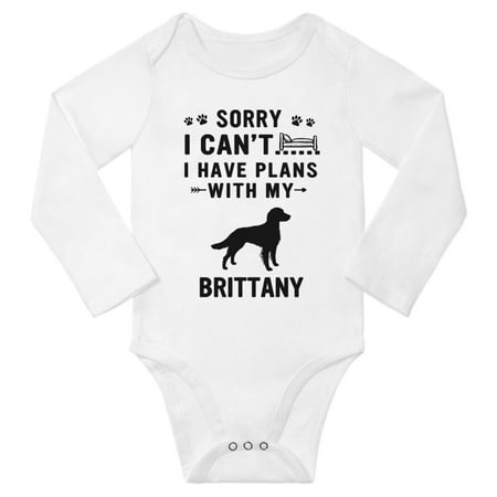 Sorry I Can t I Have Plans With My Brittany Baby Long Sleeve Jumpsuits (White 6-12 Months)
Sorry I Can t I Have Plans With My Brittany Baby Long Sleeve Jumpsuits (White 6-12 Months)