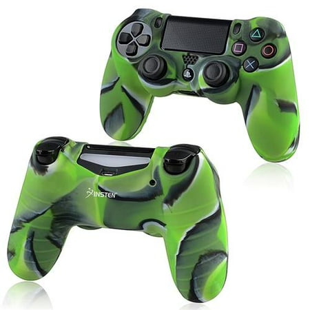 Insten 4x Camouflage Navy Green Skin Case Cover for Sony PlayStation 4 PS4