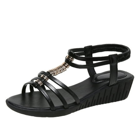 TUOBARR Flat Sandals for Women Women Ladies Fashion Flat Heel Sandals Comfortable Round Toe Causal Sandals Shoes Black
TUOBARR Flat Sandals for Women Women Ladies Fashion Flat Heel Sandals Comfortable Round Toe Causal Sandals Shoes Black