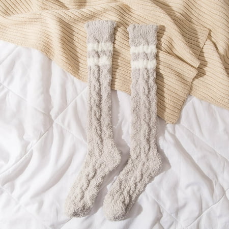 Cotonie Winter Women Coral Fleece Socks Middle Tube Sleeping Home Solid Calf Socks
Cotonie Winter Women Coral Fleece Socks Middle Tube Sleeping Home Solid Calf Socks