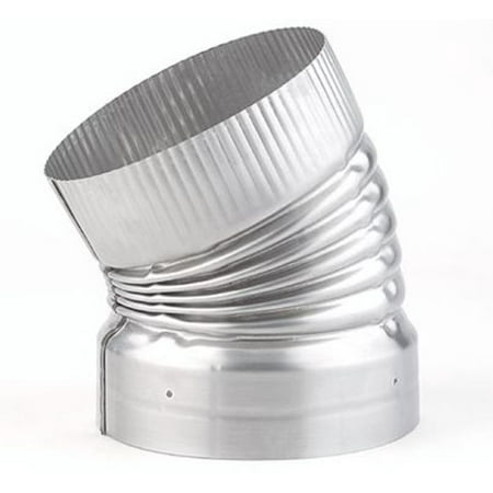 Heat-Fab 4610Flex 6 30 Degree Crimped Elbow - Stainless Steel