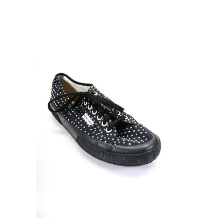 Pre-owned|Superga Women s Round Toe Sneakers Black Size 40
