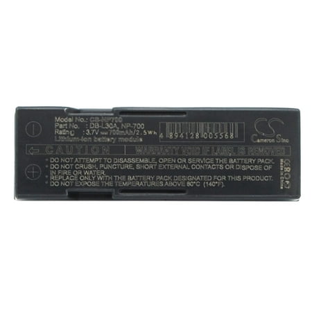 Replacement Battery For Samsung SLB-0637 3.7v 700mAh Camera Battery