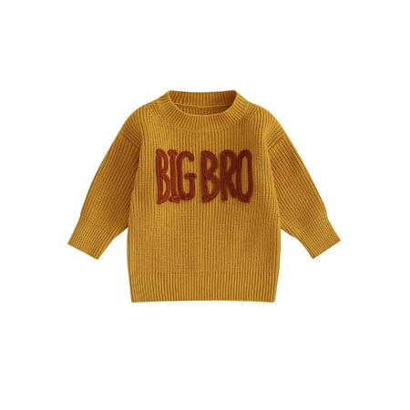 Qtinghua Infant Toddler Baby Boys Autumn Winter Sweater Long Sleeve Letter Embroidery Pullover Knitwear Yellow 3-4 Years
Qtinghua Infant Toddler Baby Boys Autumn Winter Sweater Long Sleeve Letter Embroidery Pullover Knitwear Yellow 3-4 Years