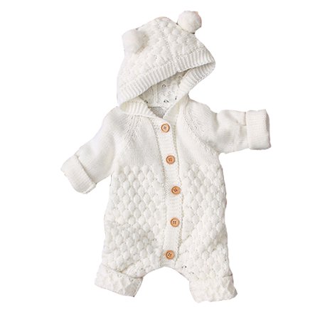 QWERTYU Infant Baby Toddler Clothes Button Jumpsuit for Girl Boy Winter Warm Hooded Romper 3M-24M
QWERTYU Infant Baby Toddler Clothes Button Jumpsuit for Girl Boy Winter Warm Hooded Romper 3M-24M