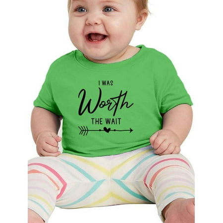 I Was Worth The Wait T-Shirt Infant -Smartprints Designs 12 Months