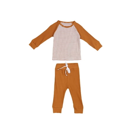 Fanvereka 2Pcs Baby Autumn Spring Clothes Set Round Neck Long-Sleeved Striped Stitching Top + Drawstring Trousers
Fanvereka 2Pcs Baby Autumn Spring Clothes Set Round Neck Long-Sleeved Striped Stitching Top + Drawstring Trousers