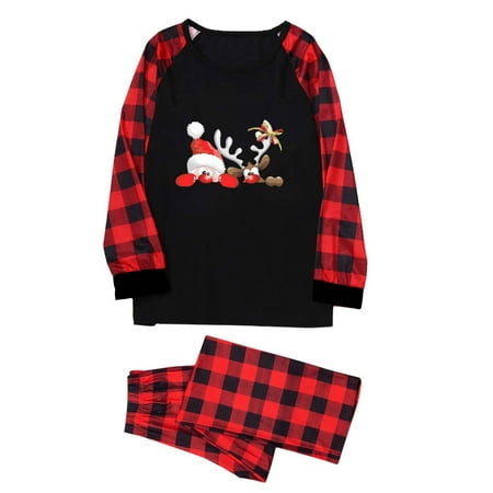 DeHolifer Matching Family Christmas Pajamas Set Men Daddy Print Blouse Tops and Pants Pajama Pants for Family Plaid Black XL
DeHolifer Matching Family Christmas Pajamas Set Men Daddy Print Blouse Tops and Pants Pajama Pants for Family Plaid Black XL
