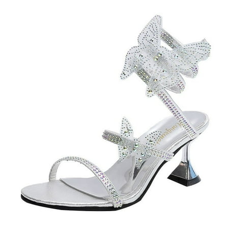womens beach shoes Women Ladies Fashion Butterfly Crystal Thick Heels Shoes Slip On Sandals Pu Silver
womens beach shoes Women Ladies Fashion Butterfly Crystal Thick Heels Shoes Slip On Sandals Pu Silver