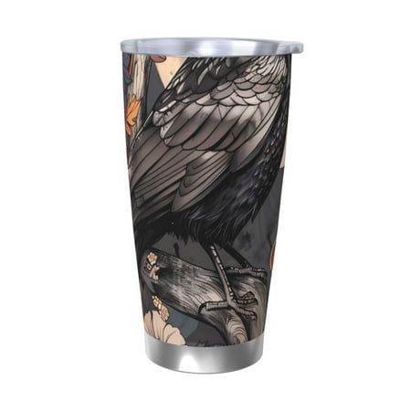 Uemuo Moonlit Crow Blossoms Print Travel Coffee Mug 20oz Double-walled Car Cup Stainless Steel Insulated Tumbler Leak-proof Travel Cup Reusable Straw Car Cup-Without Straw
Uemuo Moonlit Crow Blossoms Print Travel Coffee Mug 20oz Double-walled Car Cup Stainless Steel Insulated Tumbler Leak-proof Travel Cup Reusable Straw Car Cup-Without Straw