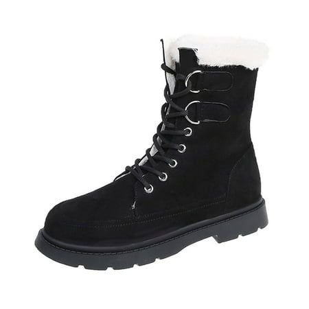 Mackneog Autumn And Winter Women Snow Boots Flat Bottom Thick Bottom Non Slip Velvet Warm And Comfortable Solid Color Lace Up Gift on Clearance
Mackneog Autumn And Winter Women Snow Boots Flat Bottom Thick Bottom Non Slip Velvet Warm And Comfortable Solid Color Lace Up Gift on Clearance