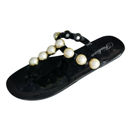 WNVMWI Sandals Women Women s Heeled Sandals Summer Women s Black Sandals Black Shoes Slippers Flip Flops Casual Pearl Round Toe Flat Bottom Clip Toe Beach Large Size Sandal Slippers Summer Fl Size 40
WNVMWI Sandals Women Women s Heeled Sandals Summer Women s Black Sandals Black Shoes Slippers Flip Flops Casual Pearl Round Toe Flat Bottom Clip Toe Beach Large Size Sandal Slippers Summer Fl Size 40