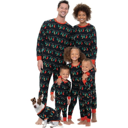 Family couple Christmas pajamas Christmas decorations clothing Long sleeve top+trousers
Family couple Christmas pajamas Christmas decorations clothing Long sleeve top+trousers