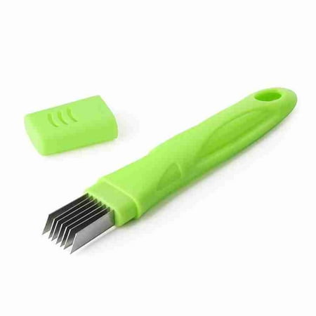 Stainless Steel Multifunctional Onion Cutter Onion Cutter with Lid Onion Shredder Cooking Utensils Multifunctional Kitchen Tools (Green) H3C1
Stainless Steel Multifunctional Onion Cutter Onion Cutter with Lid Onion Shredder Cooking Utensils Multifunctional Kitchen Tools (Green) H3C1