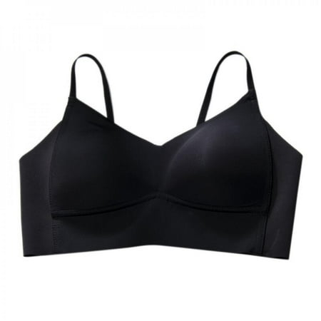 Vanfss Women s Thin Wirefree Breathable Sports Bra Compact 3D Cup Soft Skin-Friendly Sleeping Underwear