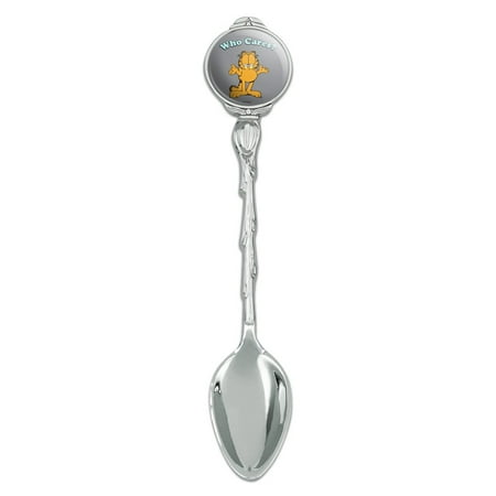 Garfield Who Cares Novelty Collectible Demitasse Tea Coffee Spoon