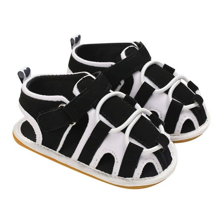 Binmer Newborn Baby Summer Sandals Soft Sole Crib Shoes Kids Anti-Slip Prewalker