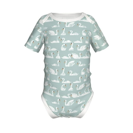 Yiaed White Swan Print Infant Climbing Short Sleeve Onesie One-Piece Baby Bodysuit Clothes 0-12 Months -18 Months
Yiaed White Swan Print Infant Climbing Short Sleeve Onesie One-Piece Baby Bodysuit Clothes 0-12 Months -18 Months
