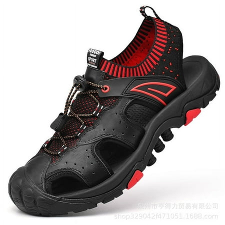 Mens Leather Sandals & Slippers Hand Stitching Outdoor Summer Beach Shoes Open Toe Adjustable Straps Walking Hiking Sandals
Mens Leather Sandals & Slippers Hand Stitching Outdoor Summer Beach Shoes Open Toe Adjustable Straps Walking Hiking Sandals