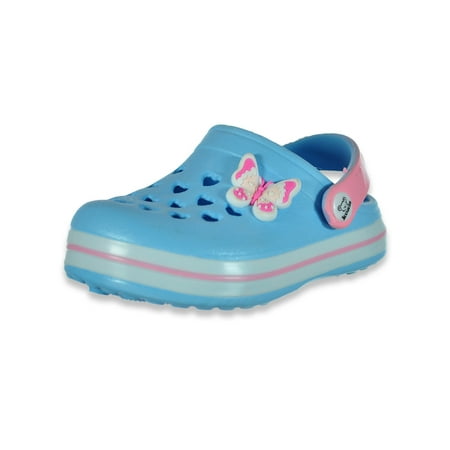 Koala Baby Baby Girls Striped Clog Shoes - blue 12 - 18 months (Infant)