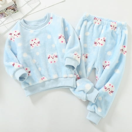 Hunpta Toddler Boys Girls Winter Long Sleeve Cartoon Prints Fleece Pajamas Sleepwear Tops Pants 2PCS Outfits Clothes Set
Hunpta Toddler Boys Girls Winter Long Sleeve Cartoon Prints Fleece Pajamas Sleepwear Tops Pants 2PCS Outfits Clothes Set