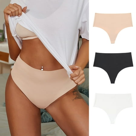 harmtty Women Underpants Seamless High Waist Triangle Shape Elastic Slim Fit Solid Color Soft Sweat Absorption Women Briefs for Inner Wear Black
harmtty Women Underpants Seamless High Waist Triangle Shape Elastic Slim Fit Solid Color Soft Sweat Absorption Women Briefs for Inner Wear Black