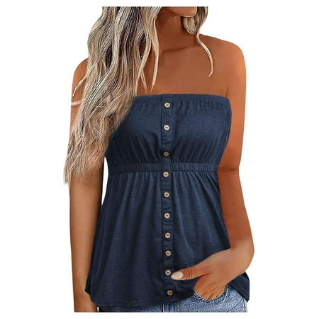 KIJBLAE Womens Bra Pleated Tight Slim Short Top with Button Summer Fashion Workout 2023 Cold Should Neck Shirts Sexy Party Tops Vintage Sleeveless Tees Plain Tops Beach Blue XL
KIJBLAE Womens Bra Pleated Tight Slim Short Top with Button Summer Fashion Workout 2023 Cold Should Neck Shirts Sexy Party Tops Vintage Sleeveless Tees Plain Tops Beach Blue XL