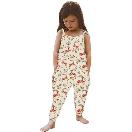Frostluinai Christmas Outfits Baby Backless Strap Slouch Jumpsuit for Toddler Girls Cute Harem Romper Pants X-mas Printed Jumpsuits with Pockets
Frostluinai Christmas Outfits Baby Backless Strap Slouch Jumpsuit for Toddler Girls Cute Harem Romper Pants X-mas Printed Jumpsuits with Pockets