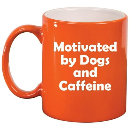Motivated by Dogs and Caffeine Ceramic Coffee Mug Tea Cup Gift for Her Him Friend Coworker Wife Husband (11oz Orange)
Motivated by Dogs and Caffeine Ceramic Coffee Mug Tea Cup Gift for Her Him Friend Coworker Wife Husband (11oz Orange)