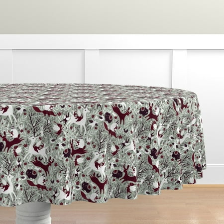 Cotton Sateen Tablecloth 90 Round - Christmas Angels Elves Magic Elegant Holiday Winter Cloth Print Custom Table Linens by Spoonflower
Cotton Sateen Tablecloth 90 Round - Christmas Angels Elves Magic Elegant Holiday Winter Cloth Print Custom Table Linens by Spoonflower