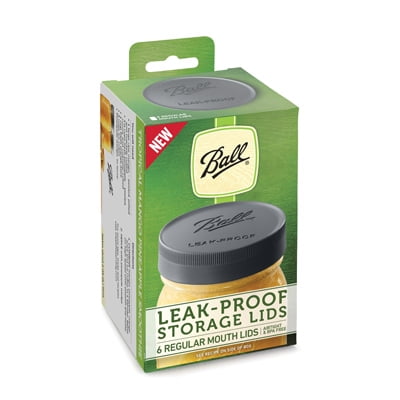 Rubbermaid Ball 6 Pack Regular Mouth Leak Proof Storage Lids.