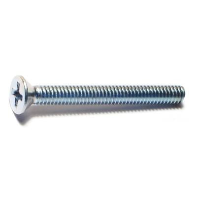 #8-32 x 1-1/2 Zinc Phillips Flat Head Machine Screws MSCFS-228 (80 pcs.)