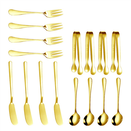 Cheese Butter Spreader Knives Set 16 Pieces Charcuterie Accessories Stainless Steel Butter Knives Serving Tongs (Gold)
Cheese Butter Spreader Knives Set 16 Pieces Charcuterie Accessories Stainless Steel Butter Knives Serving Tongs (Gold)