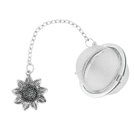Supreme 18/8 Stainless Steel 2 Inch Mesh Tea Ball Infuser/Tea Interval Diffuser/Tea Strainer Infuser with Zinc Alloy Sunflower Charm for Tea and Everyday Use
Supreme 18/8 Stainless Steel 2 Inch Mesh Tea Ball Infuser/Tea Interval Diffuser/Tea Strainer Infuser with Zinc Alloy Sunflower Charm for Tea and Everyday Use