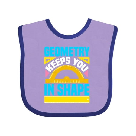Inktastic Geometry Math Geek Funny School Gift Baby Boy or Baby Girl Bib