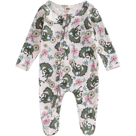 PIKADINGNIS Western Newborn Baby Boy Girl Clothes Cow Print Long Sleeve Footie Romper Zip Up Onesie Jumpsuit Infant Cute Outfits
PIKADINGNIS Western Newborn Baby Boy Girl Clothes Cow Print Long Sleeve Footie Romper Zip Up Onesie Jumpsuit Infant Cute Outfits