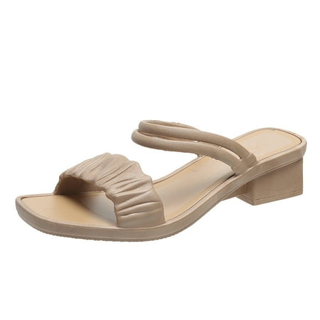 QYZEU Womens Summer Wide Width Sandals Arch Support Sandals Women s Ladies Fashion Summer Versatile Solid Color Leather Open Toe Thick Heel Sandals
QYZEU Womens Summer Wide Width Sandals Arch Support Sandals Women s Ladies Fashion Summer Versatile Solid Color Leather Open Toe Thick Heel Sandals