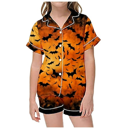 REDARER Clearance Halloween 2 Piece Sets Pajamas for Kids Children Graphic Print Short Sleeve Button Shirt Shorts Pajama Set Halloween Costumes Woman 2024 Light Yellow 10-11 Years
REDARER Clearance Halloween 2 Piece Sets Pajamas for Kids Children Graphic Print Short Sleeve Button Shirt Shorts Pajama Set Halloween Costumes Woman 2024 Light Yellow 10-11 Years
