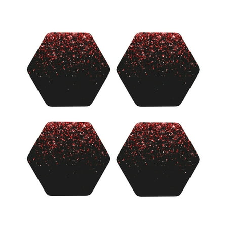 Pofeuu Red Glitter1 Print Coasters for Drinks 4Pack PU Leather Coasters Bar Drink Coasters for Tabletop Protection Furniture from Damage-Hexagon
Pofeuu Red Glitter1 Print Coasters for Drinks 4Pack PU Leather Coasters Bar Drink Coasters for Tabletop Protection Furniture from Damage-Hexagon