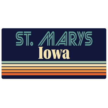 St. Marys Iowa 5 x 2.5-Inch Fridge Magnet Retro Design 
St. Marys Iowa 5 x 2.5-Inch Fridge Magnet Retro Design