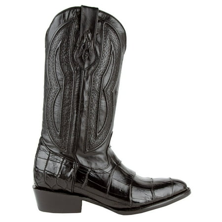 Ferrini Mens Stallion Alligator Round Toe Casual Boots Mid Calf