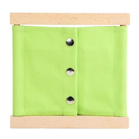 Kids Montessori Board Toy Button/Zipper/Shoelace Tie Fine Motor Skill Training