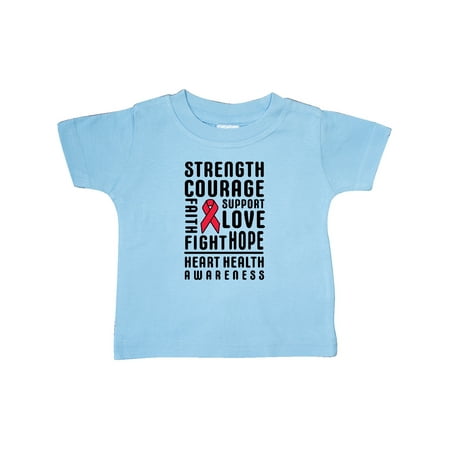 Inktastic Heart Health Awareness Strength Courage Support Gift Baby Boy or Baby Girl T-Shirt
Inktastic Heart Health Awareness Strength Courage Support Gift Baby Boy or Baby Girl T-Shirt
