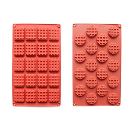 QUSENLON 2pc/set 18/20 Cavity Silicone Waffle Mold Maker Cake Cookie Chocolate Pan Baking
QUSENLON 2pc/set 18/20 Cavity Silicone Waffle Mold Maker Cake Cookie Chocolate Pan Baking