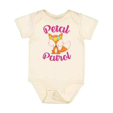 Inktastic Petal Patrol with Cute Fox Gift Baby Girl Bodysuit