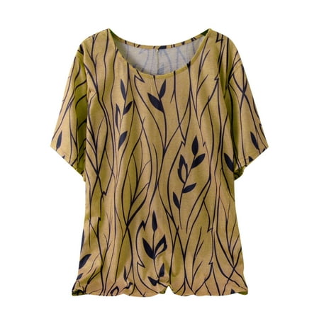 Womens Tops Corset Tops for Women Trendy Women s Summer Round-Neck Short Sleeve Print Leisure T-shirt Blouse White Long Sleeve Shirts for Women Valentine Shirts for Women Clearance Yellow 5XL
Womens Tops Corset Tops for Women Trendy Women s Summer Round-Neck Short Sleeve Print Leisure T-shirt Blouse White Long Sleeve Shirts for Women Valentine Shirts for Women Clearance Yellow 5XL