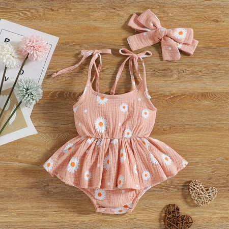 Hunpta Infant Girls Sleeveless Floral Printed Ruffles Romper Bodysuits Headbands Outfits
Hunpta Infant Girls Sleeveless Floral Printed Ruffles Romper Bodysuits Headbands Outfits