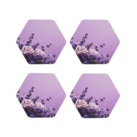 Leather Coasters with Heat-resistant for Drinks Lavender Roses Arrangement -标题2 Hexagon
Leather Coasters with Heat-resistant for Drinks Lavender Roses Arrangement -标题2 Hexagon