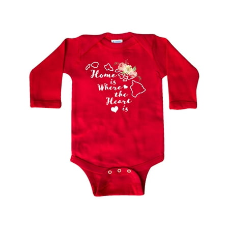 Inktastic Hawaii Home is Where the Heart is with Watercolor Floral Gift Baby Boy or Baby Girl Long Sleeve Bodysuit 
Inktastic Hawaii Home is Where the Heart is with Watercolor Floral Gift Baby Boy or Baby Girl Long Sleeve Bodysuit