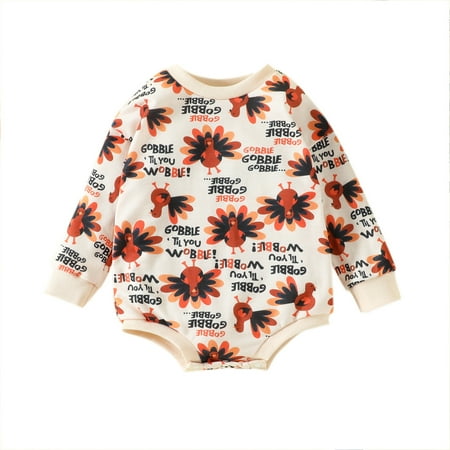 TAIAOJING Baby Boys Girls One-Piece Romper Jumpsuit Autumn Floral Print Thanksgiving Turkey Long Sleeve Bodysuit Clothes Outfit 12-18 Months
TAIAOJING Baby Boys Girls One-Piece Romper Jumpsuit Autumn Floral Print Thanksgiving Turkey Long Sleeve Bodysuit Clothes Outfit 12-18 Months